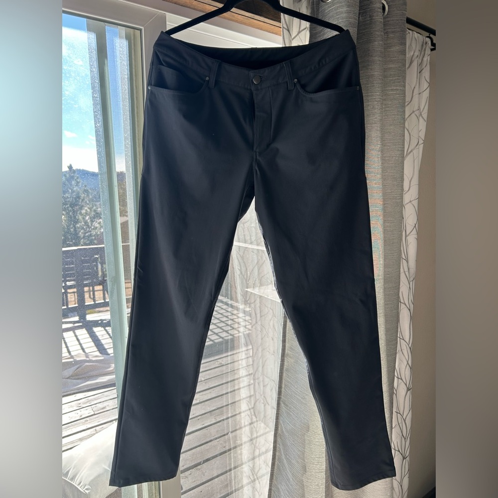 Men's Black Warpstreme Pants- Lululemon